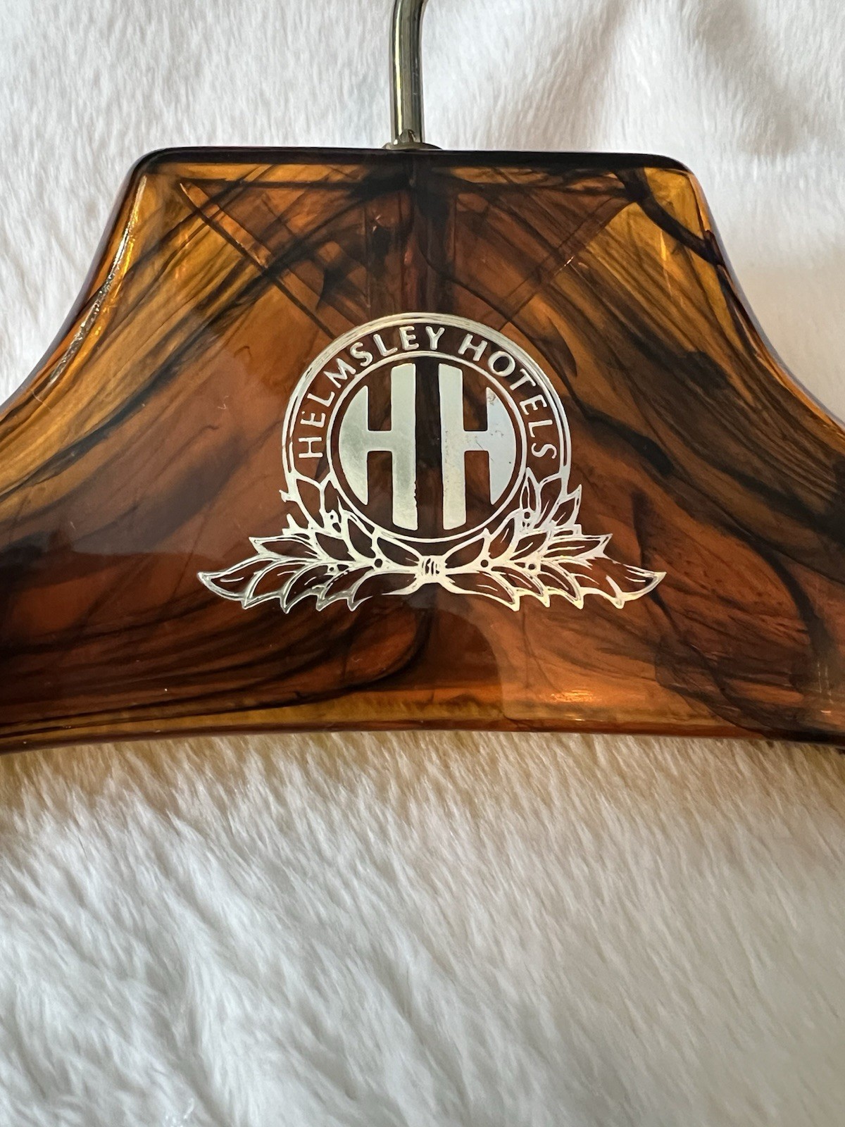 Leona Helmsley Hotels NYC New York MCM Hollywood Regency Plastic Fur Coat Hanger