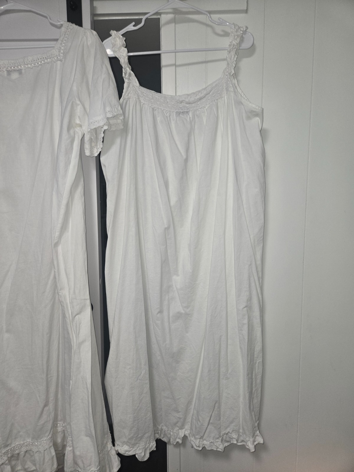 3pc Victorian The 1 for U – Long Sleeve Embroidered Robe & 2 Nightgowns XXXL us