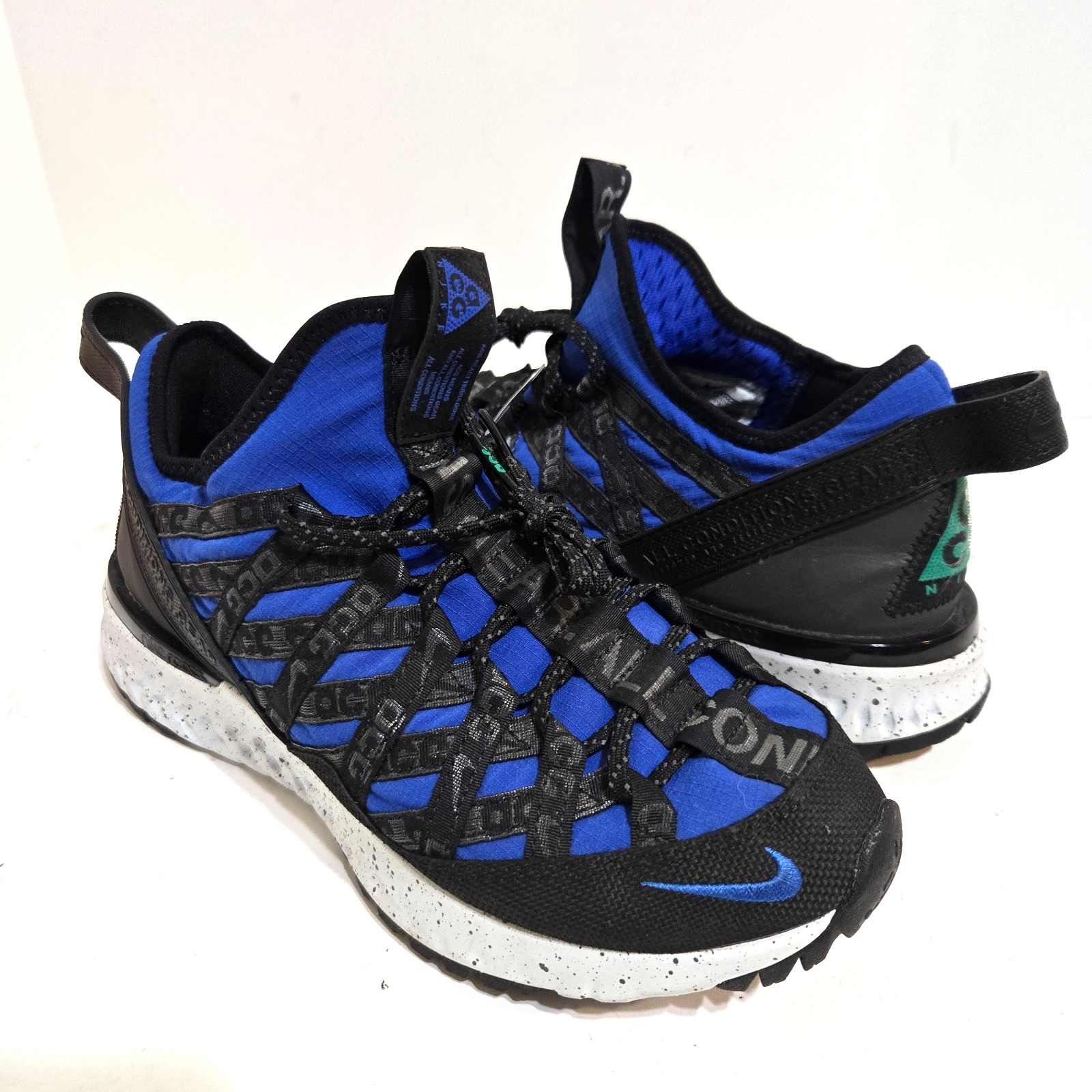 Nike ACG React Gobe Big Kids 8/38.5 BV6344 400 Hyper Royal Green Black Abyss NEW
