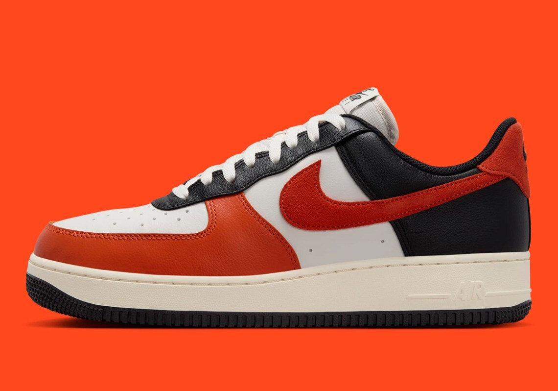 Nike Air Force 1 ’07 LV8 Low Black Vintage Coral Orange Phantom Nby HQ4987-010