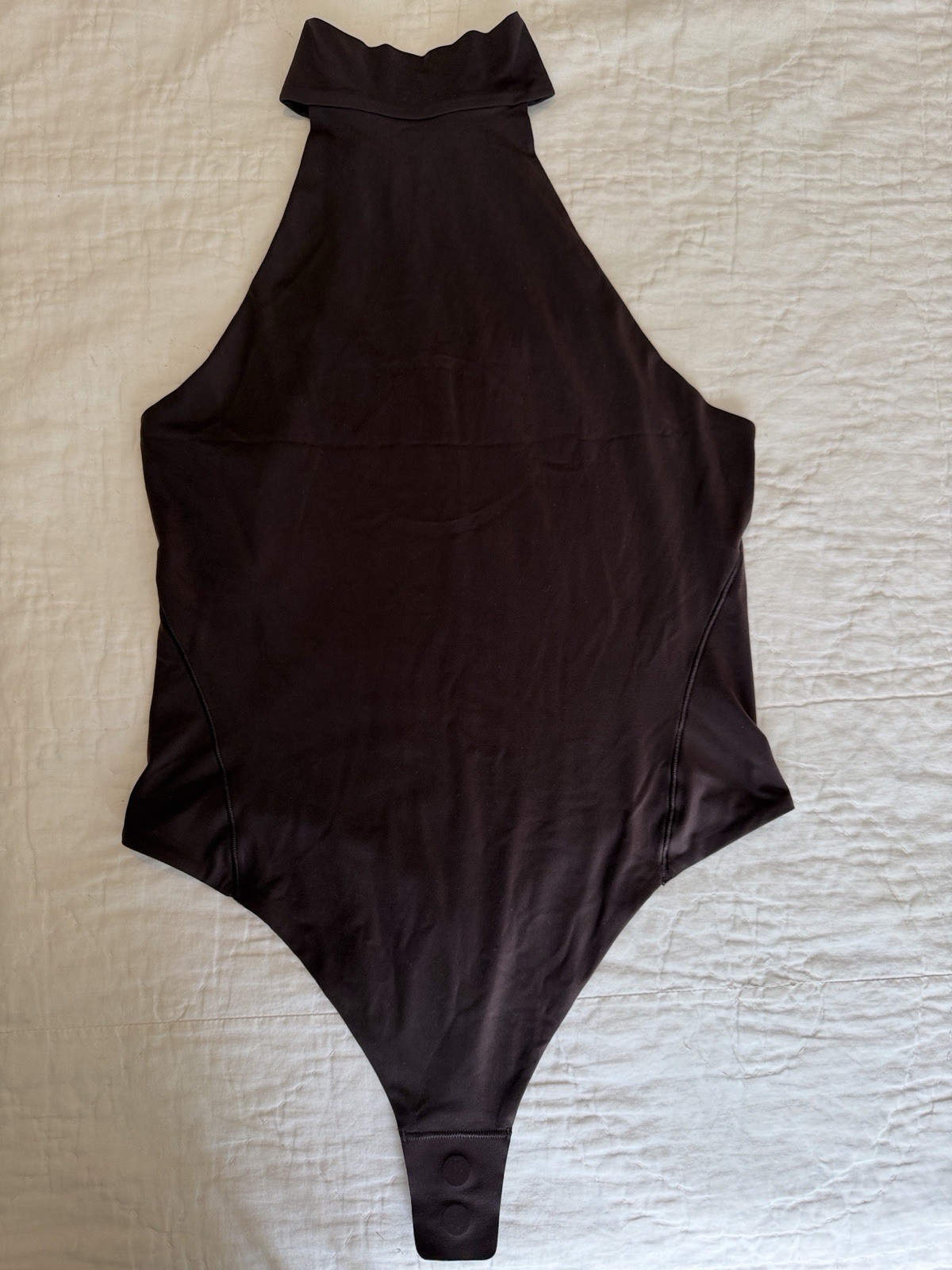 lululemon Women’s Halter Neck One-Piece Bodysuit Brown M Moderate Compression