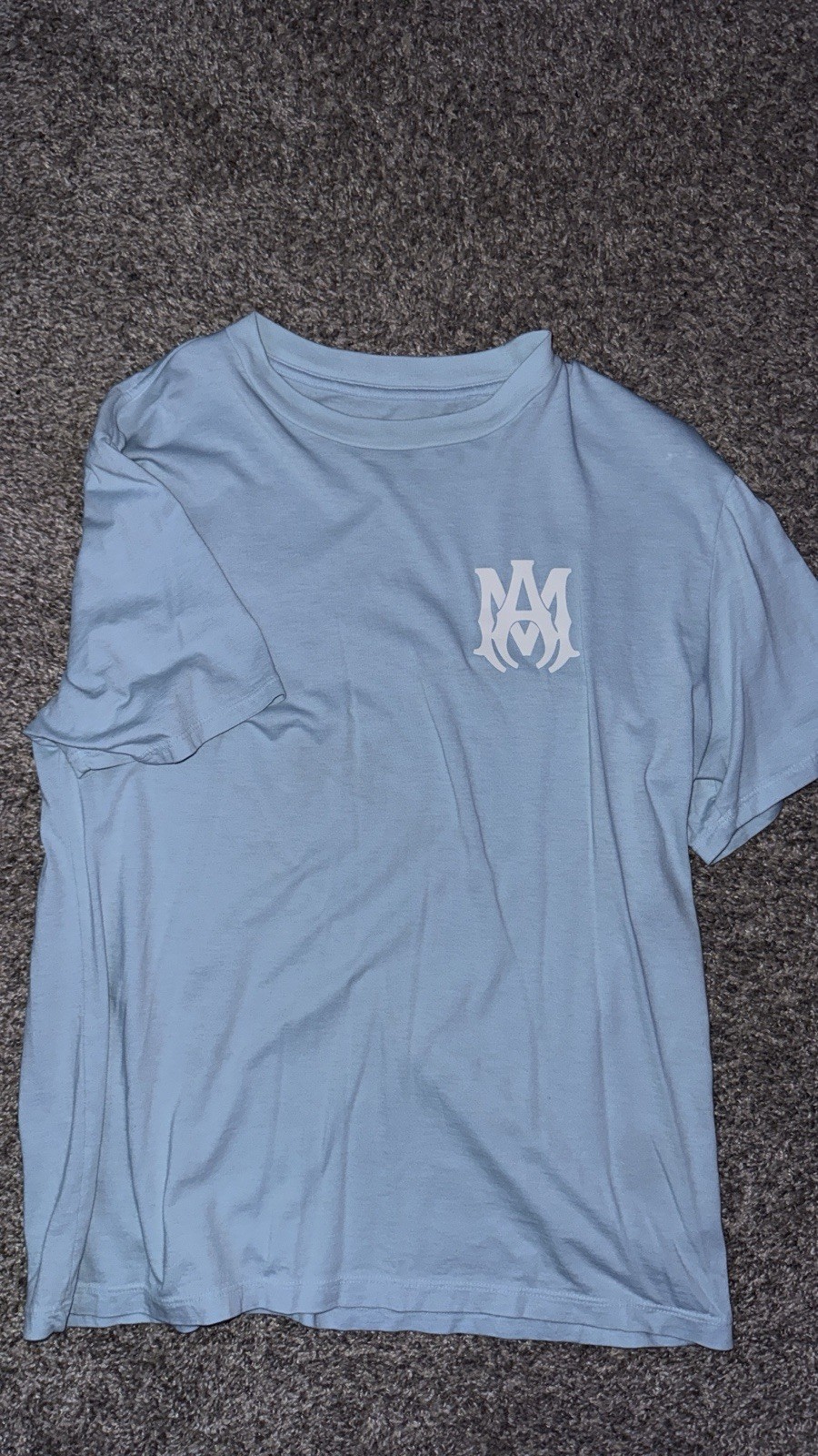 Amiri MA Sky Blue Core Logo T-Shirt
