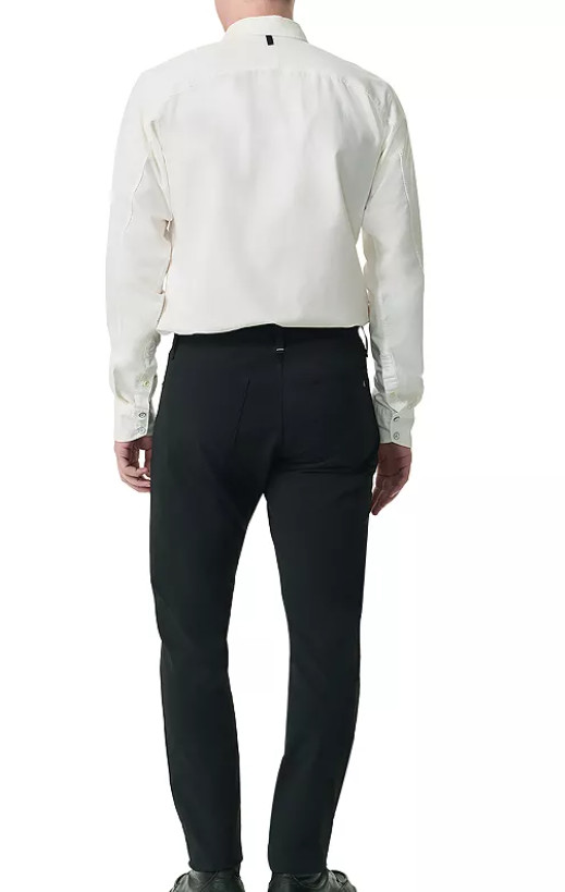 Rag & Bone mens Tomlin Stretch Dobby Button Front White Shirt – Large -msrp $198