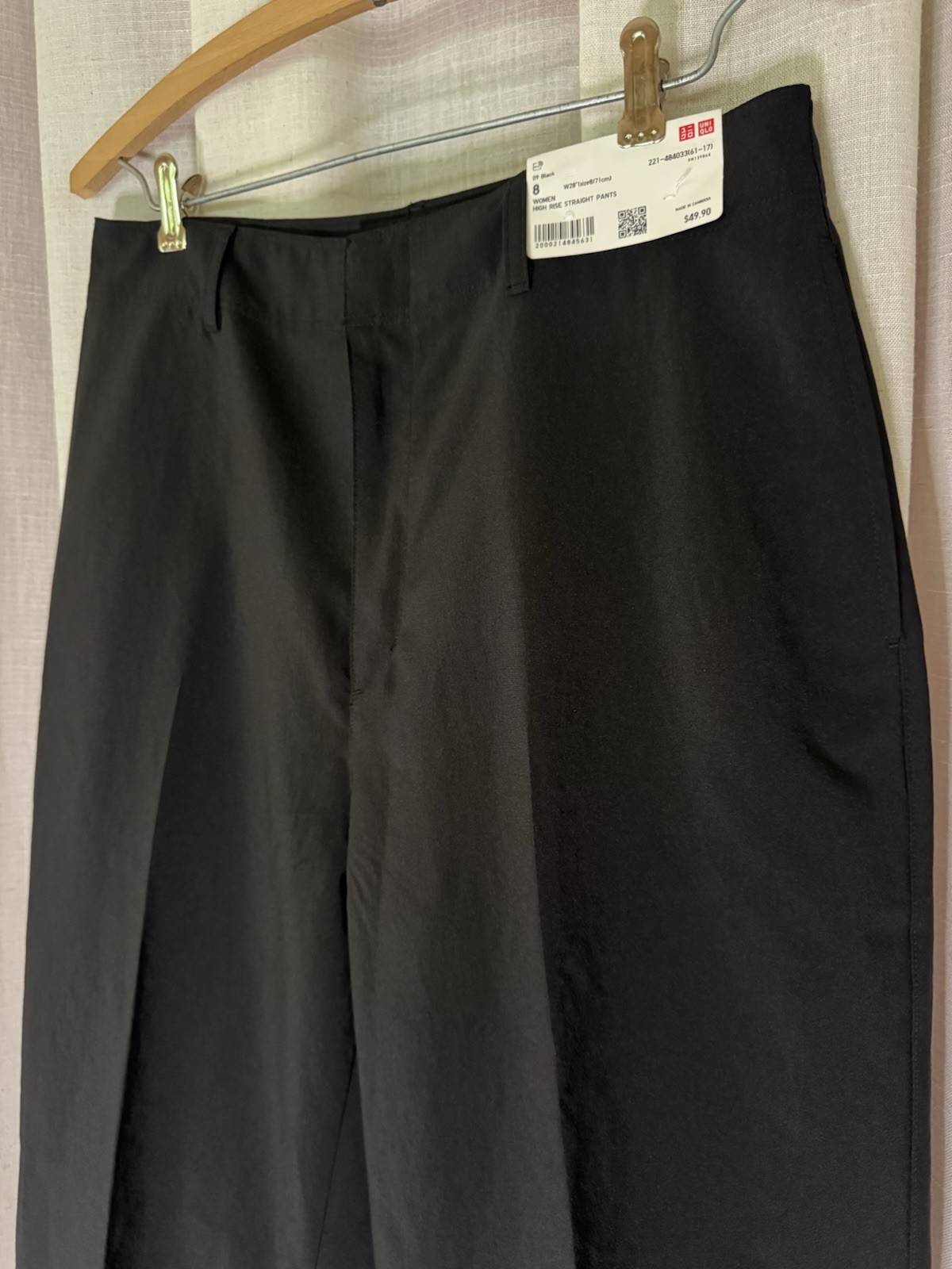 Uniqlo Women’s High Rise Straight Leg Dress Pants Size 8 New With Tags NWT