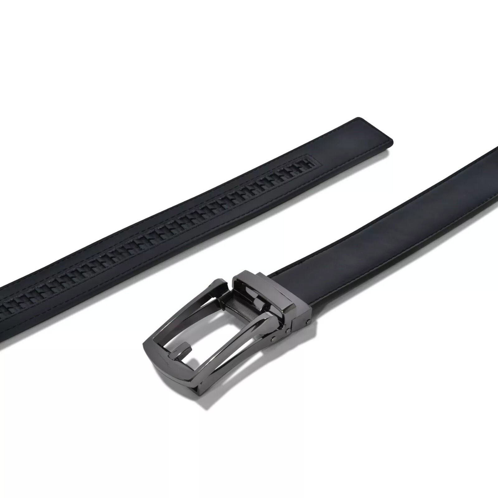 Men’s Belt Leather Ratchet Belts Automatic Buckle 1.37inch Width