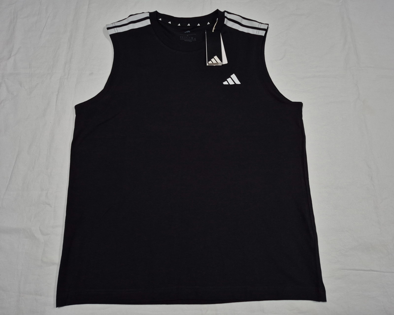 Adidas Men’s 3S CO SL Black White Sports Training Tank Top KS7815 Basketball