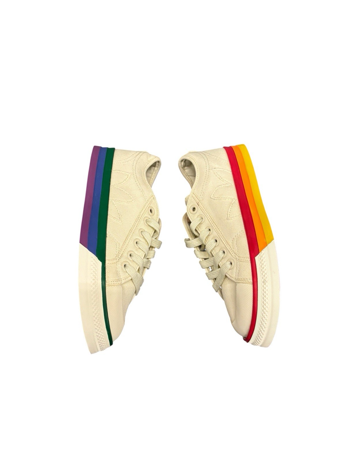 Adidas Originals Men’s Multi Color Classic Nizza Pride Sneakers Trainers EF2319
