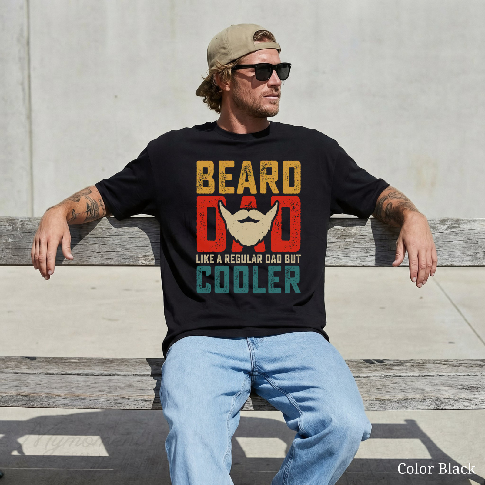 Men’s Father’s day Funny T-shirt Dads with beards dad grandpa papa tee shirt