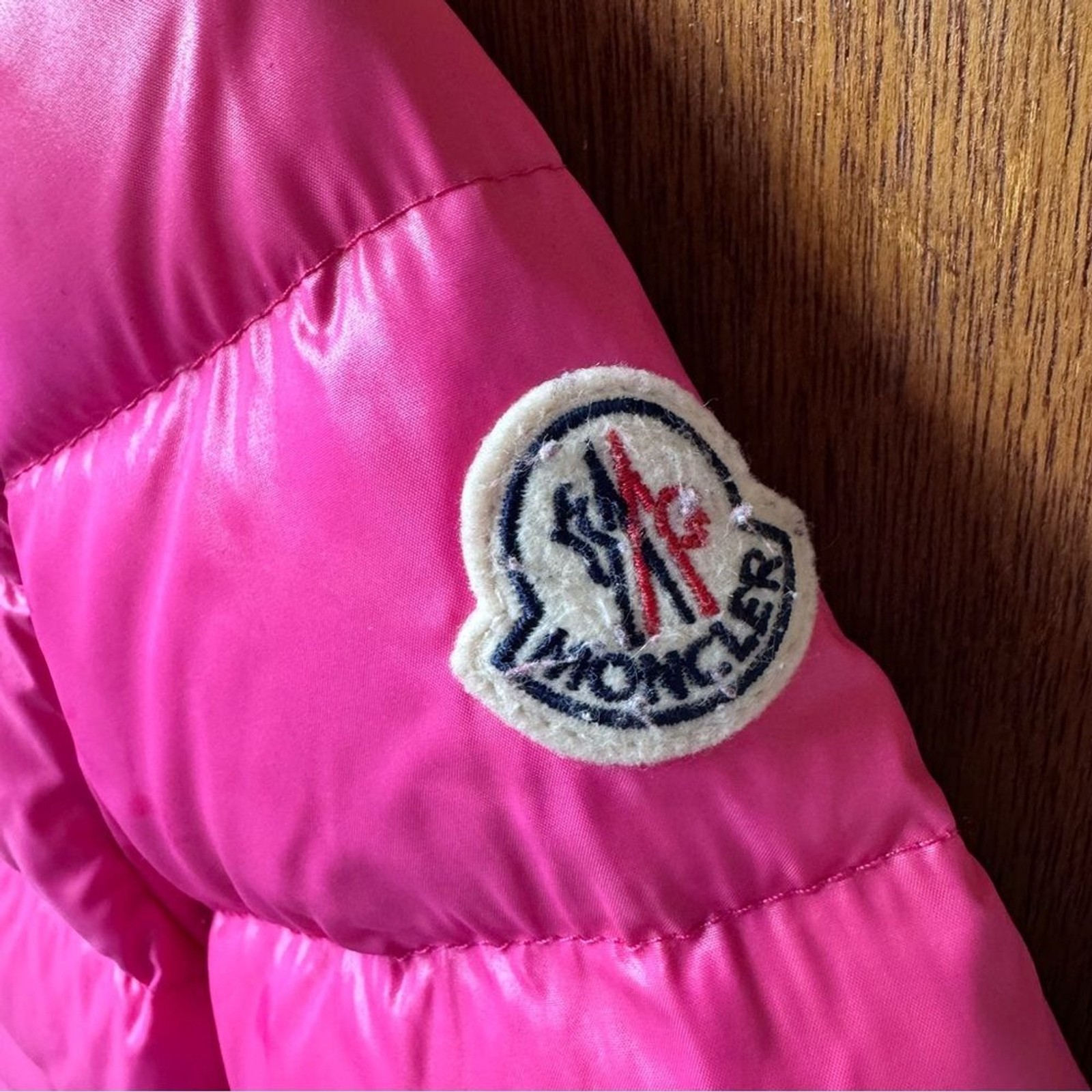Moncler Kids Armoise Giubotto Down Winter Coat Designer Jacket Hot Pink 14