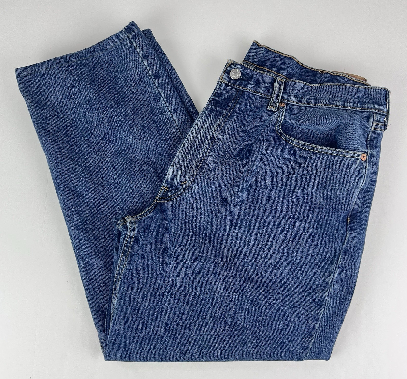 Levis 550 Jeans Mens 38 x 29 (38 x 27) Blue Denim Relaxed Fit Casual Altered
