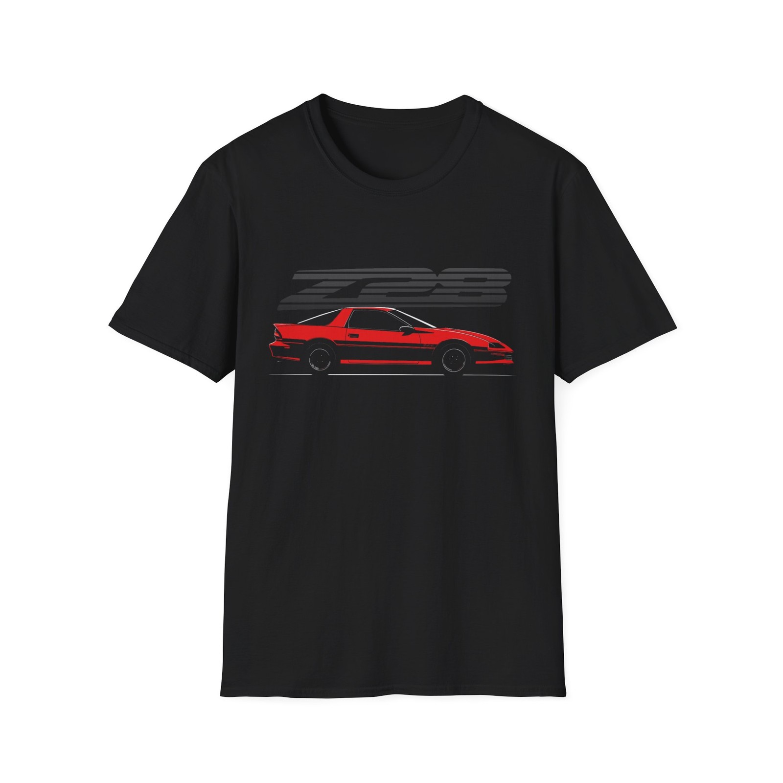 Chevy Camaro Z28 T-Shirt Red Third Gen Muscle Car Tee 80s 90s Classic LS1 F-Body