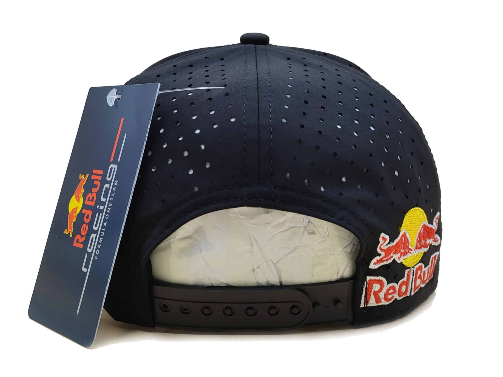 Black Performance Flat Brim Cap w/Black Rope. 3 Logos. BMX. MotoGP. Motocross.