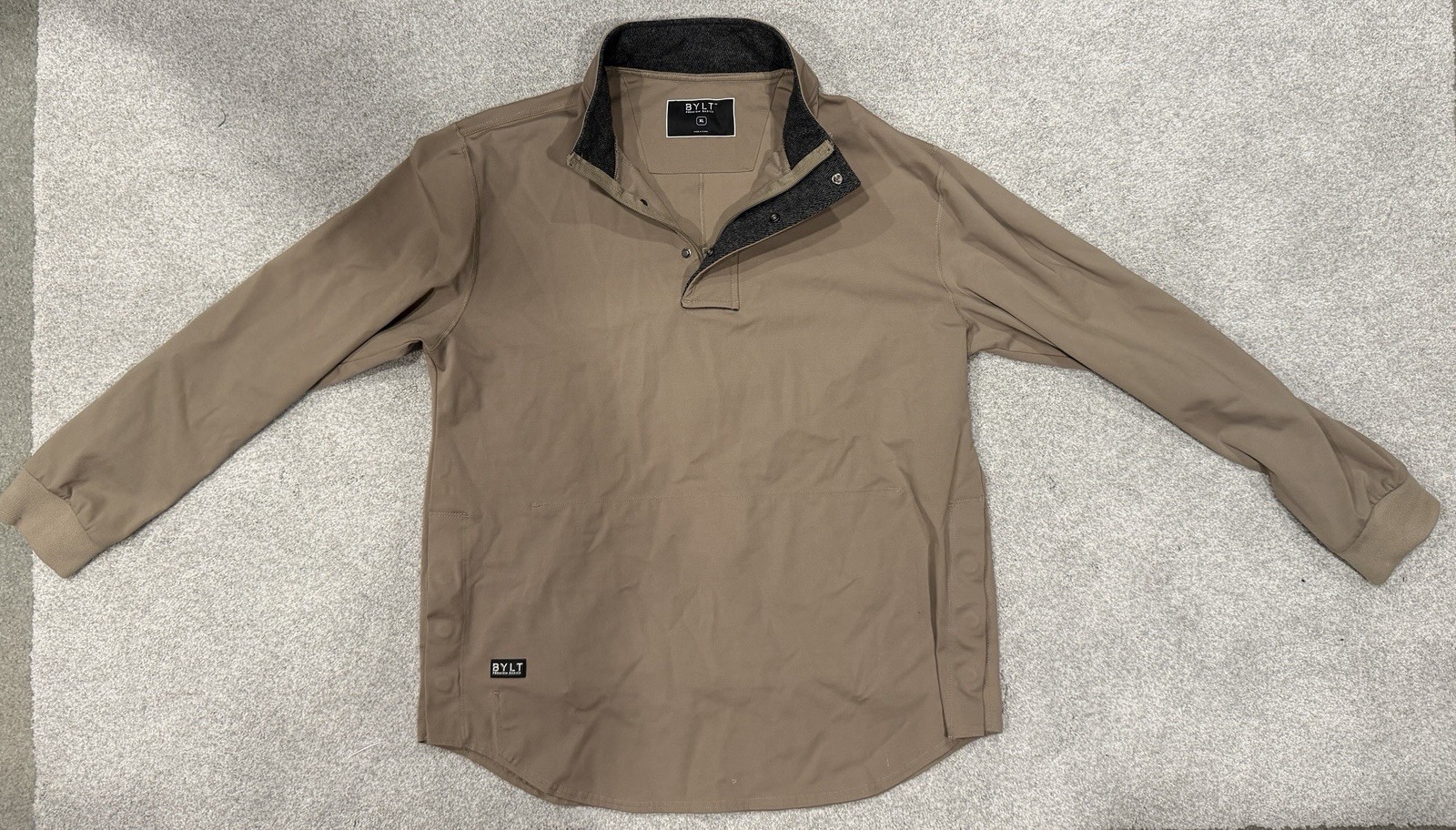 NWT BYLT Premium Men’s XL Elite Fairway Drop Cut Golf Pullover Magnetic Seam