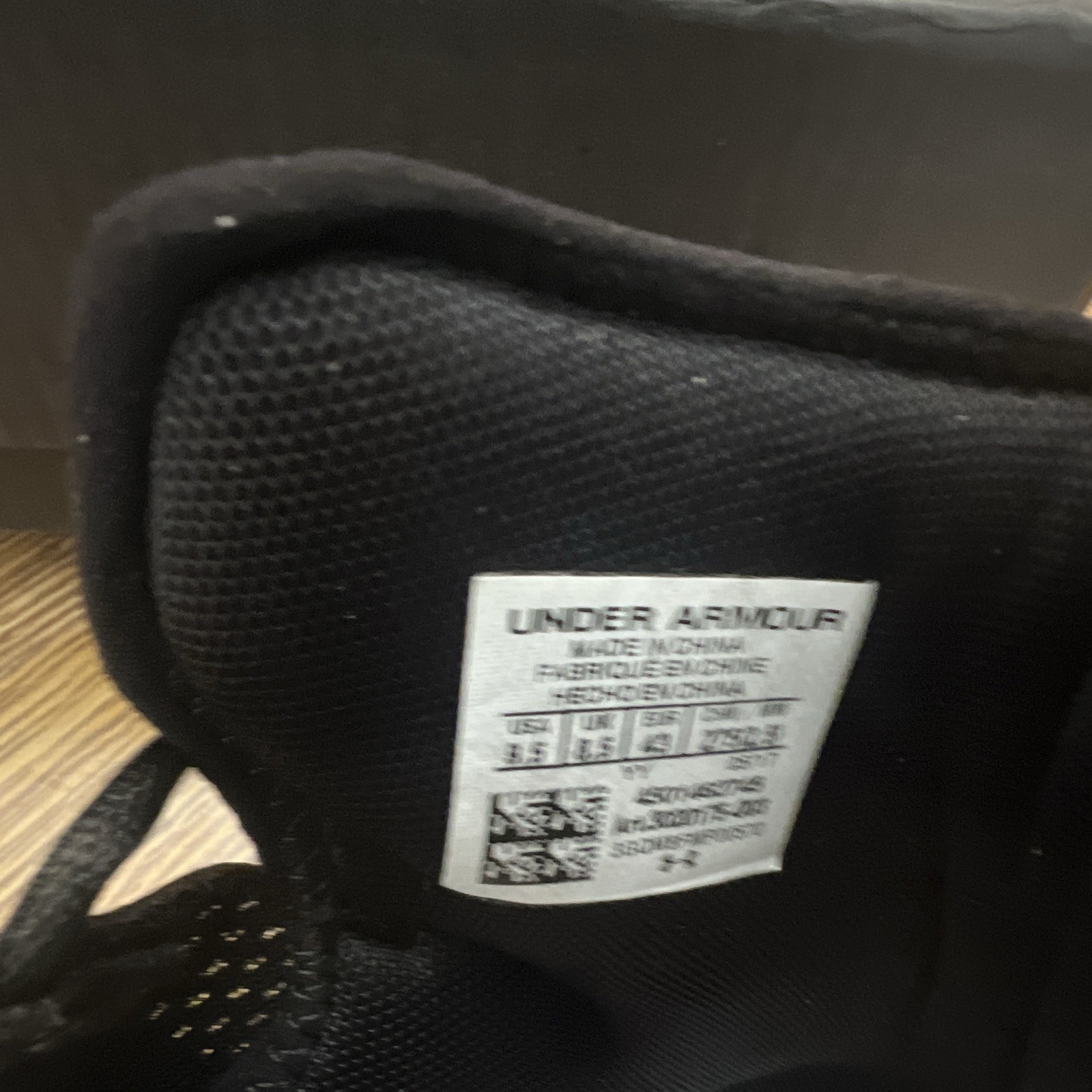 Under Armour Highlight Delta Men High Top Mesh Lace Up Sneaker Black/White