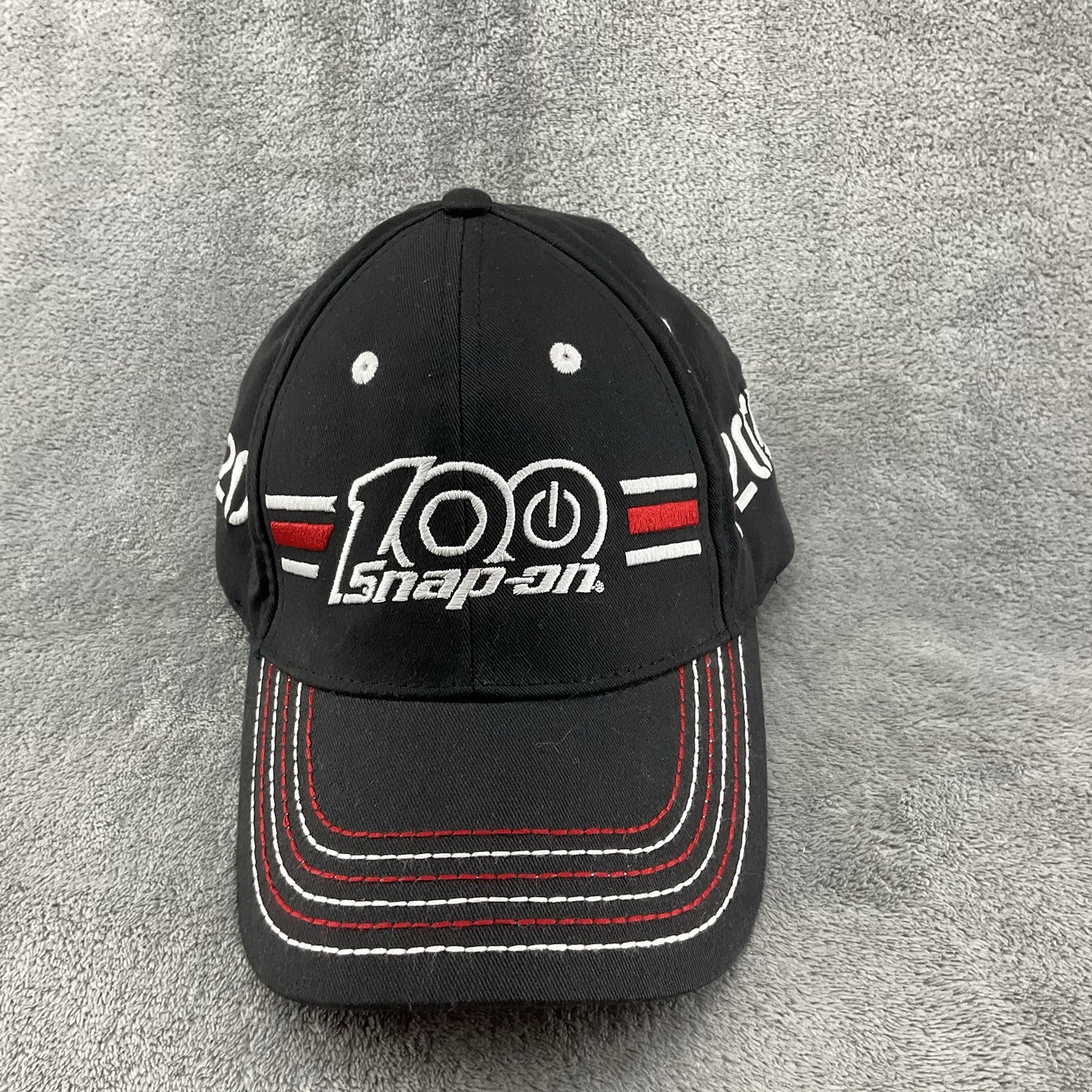 Snap On Hat Cap Mens Black 100 Year Anniversary 1920-2020 Adjustable
