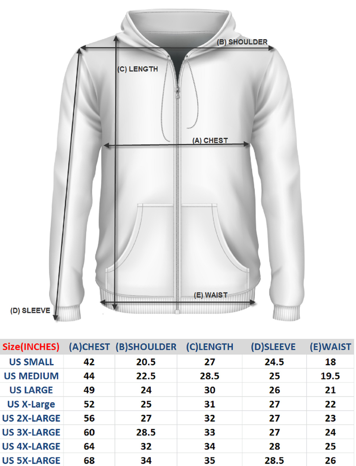 Men’s Heavyweight Zip Up Hoodie Jacket Cotton Full Zipper Hooded Sweatshirt Warm