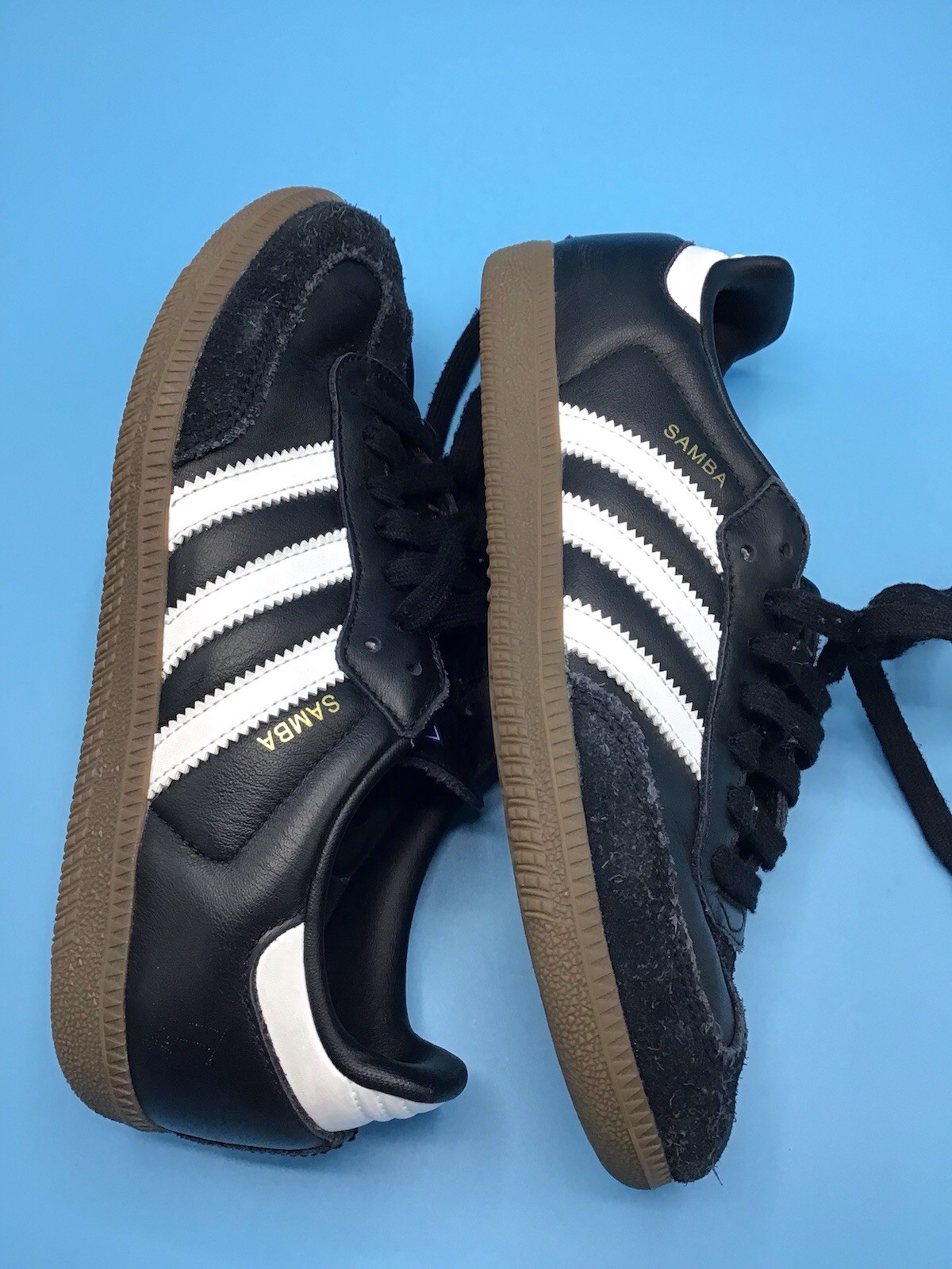 Adidas SAMBA OG Shoes Core Black White Cloud Gum Sole B75807 Men’s Size 5