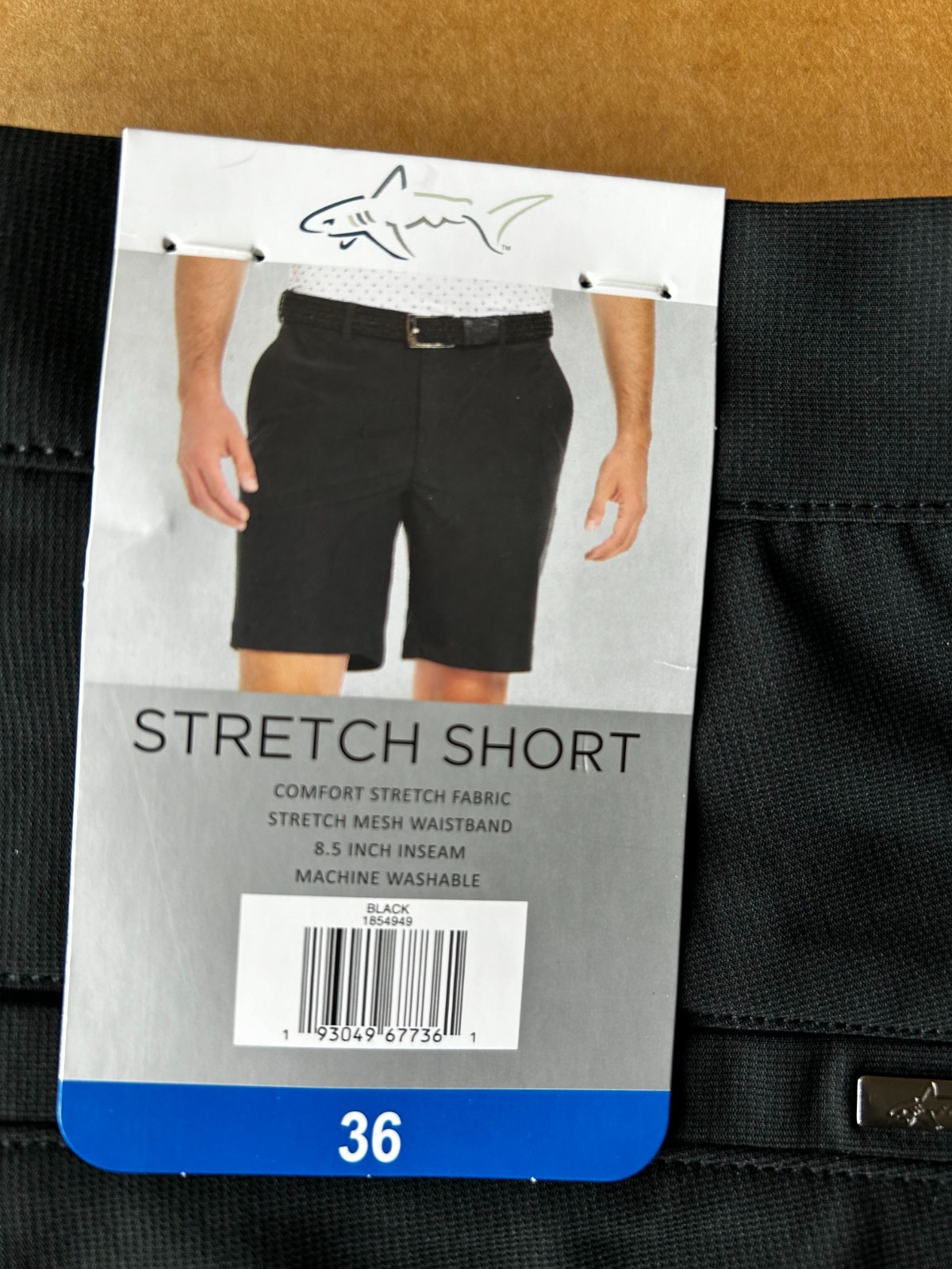 Greg Norman Men’s Comfort Stretch Short Black Size 36