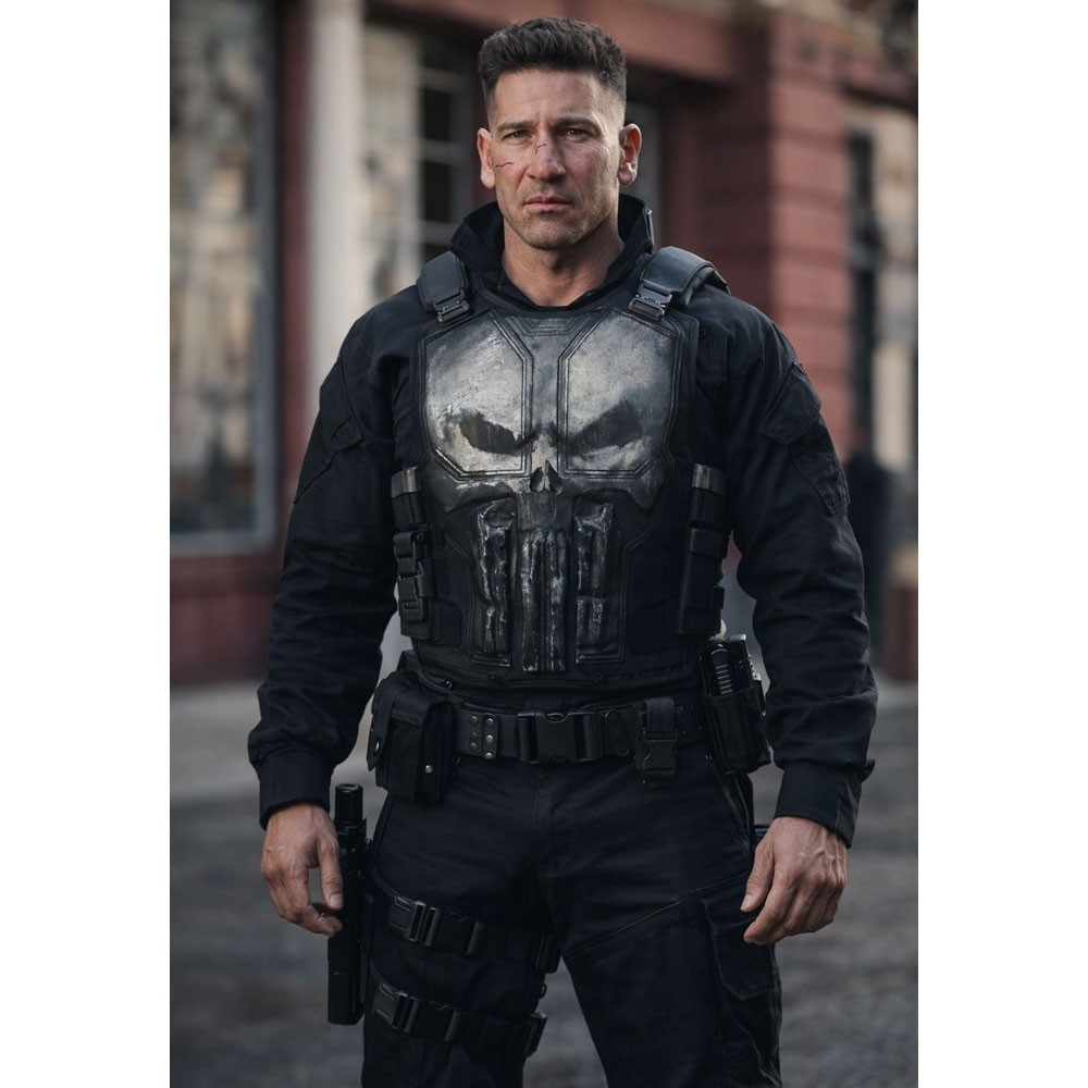 Spider-Man Brand New Day Punisher Black Vest for men and Women
