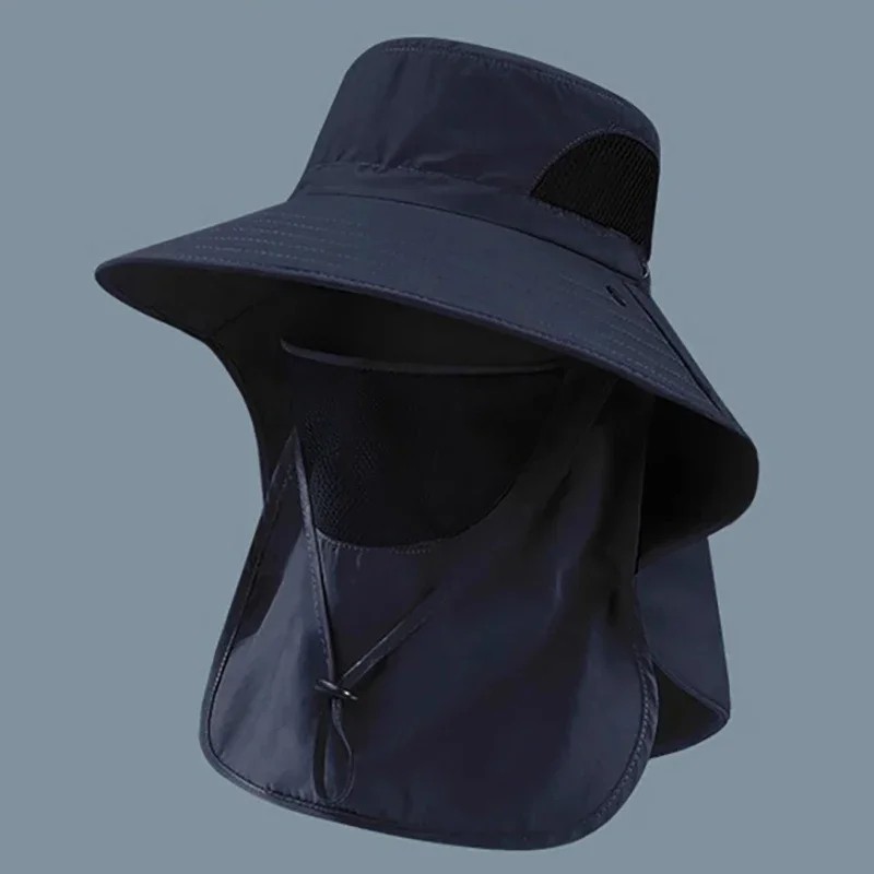 Wide Brim Sun Hat UV Protection Bucket Cap For Hiking Camping Fishing Safari Men