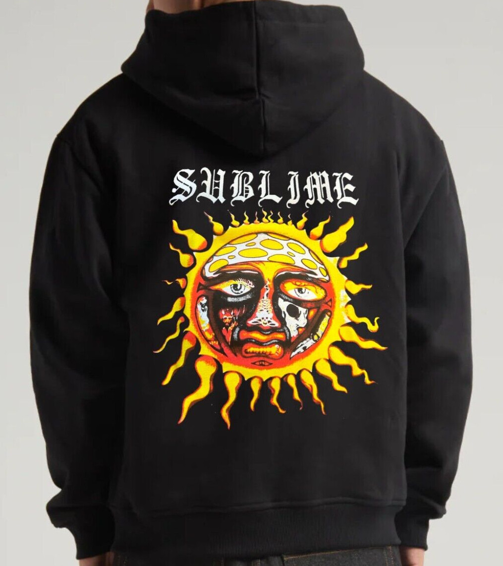 Sublime American Band Men’s Black Zip Sweater (Multiple Variations)