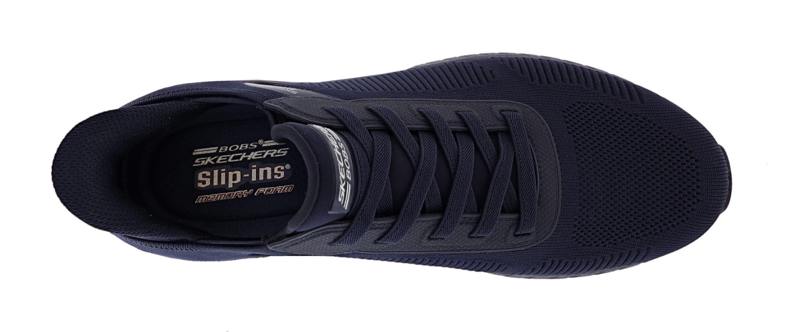 SKECHERS MEN’S SLIP-INS: BOBS SQUAD CHAOS- SOLID STEP 118312/DKNV WALKING SHOES