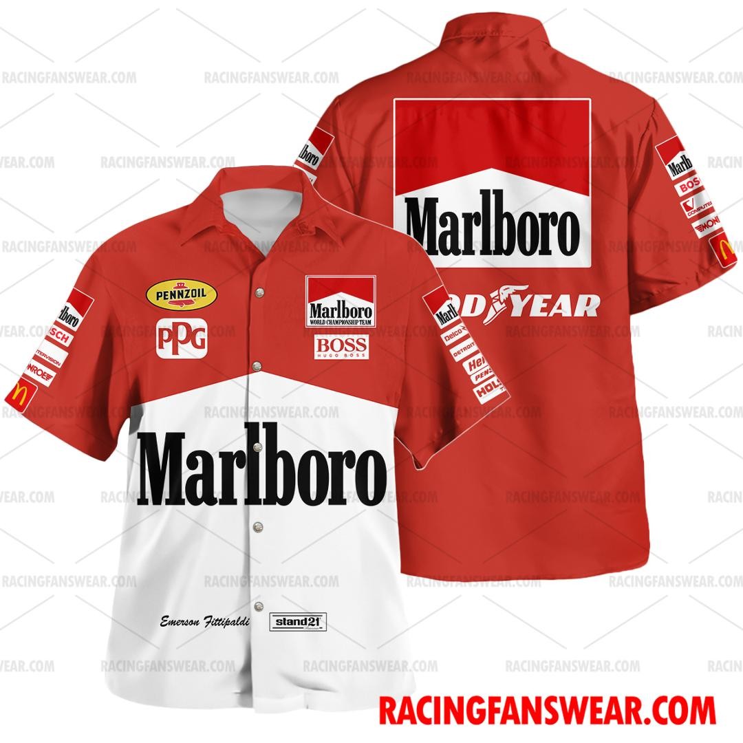 Emerson Fittipaldi IndyCar Marlboro Racing 1993 Uniform Hawaiian