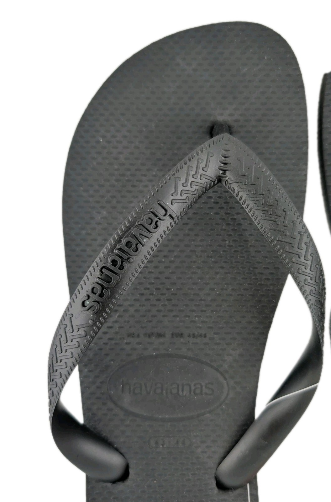HAVAIANAS Flip Flop Sandal Black 11/12M EUR 45/46 Unisex Brazil 43-44