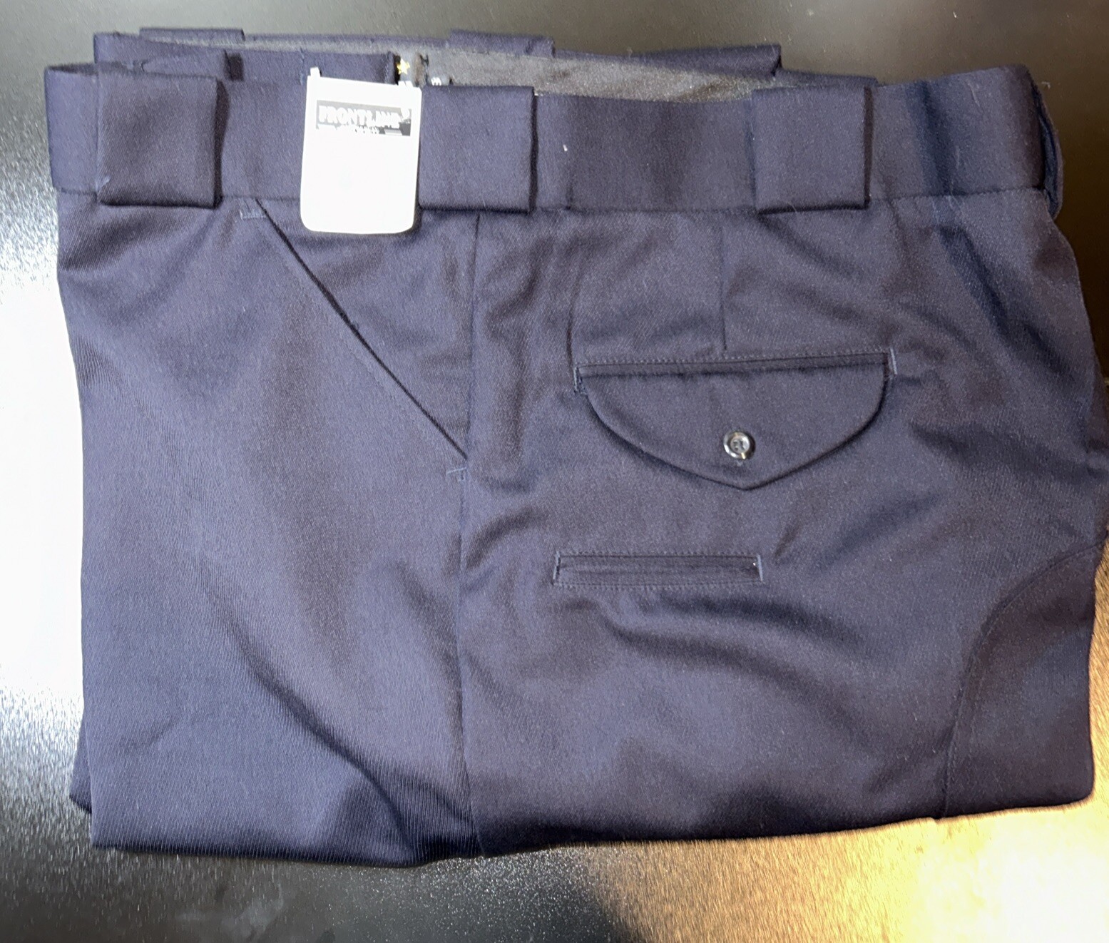 Frontline Men’s Motorcycle Breeches MB200DN Dark Navy 46×29 Regular NEW!