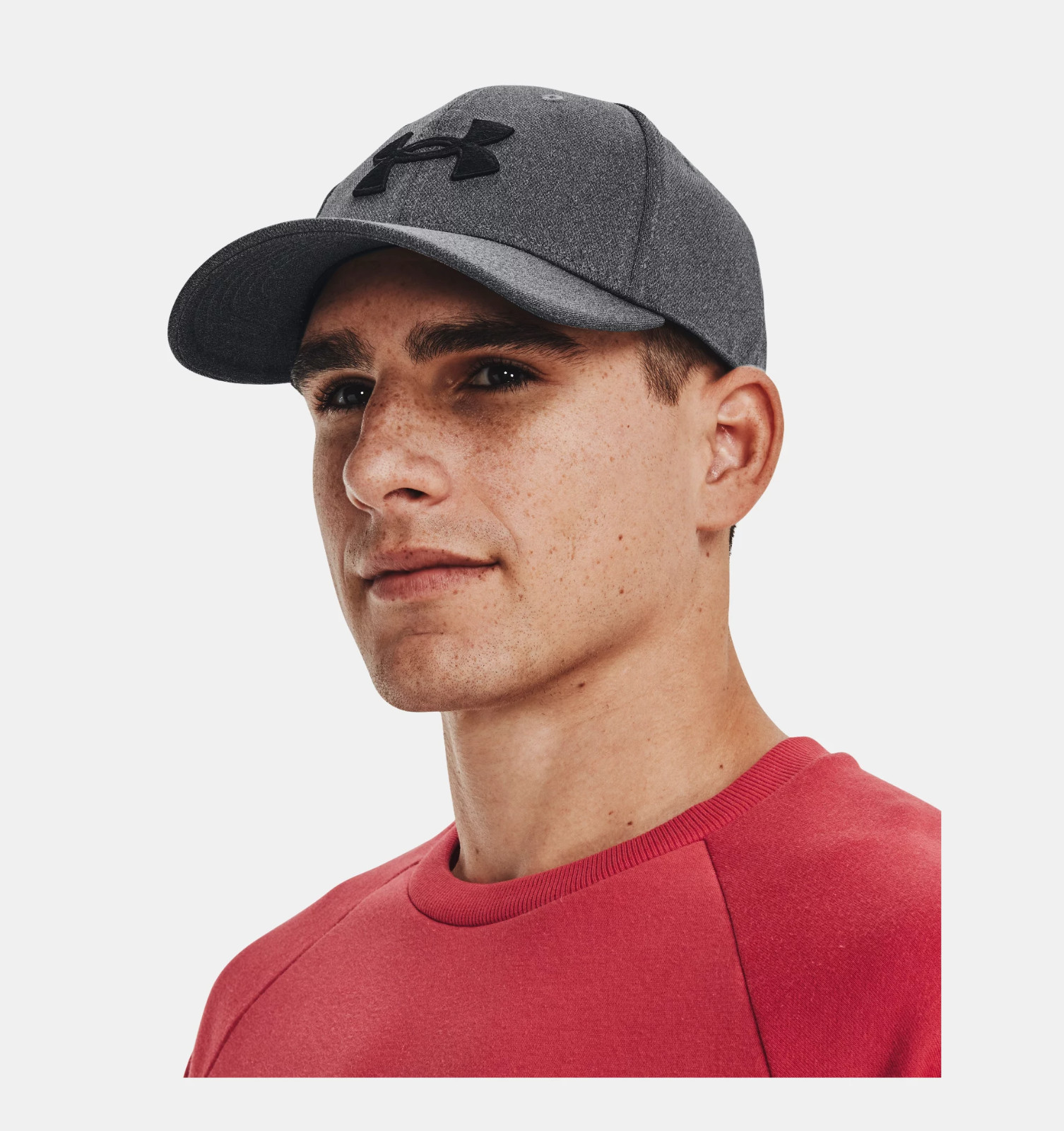 Under Armour Men’s UA Blitzing Cap Dark Gray/Black Stretch Fit Baseball Hat M/L