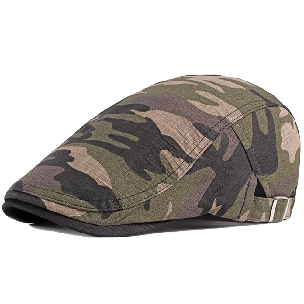 2 Pack Men’s Cotton Flat Cap Ivy Gatsby Newsboy Hat