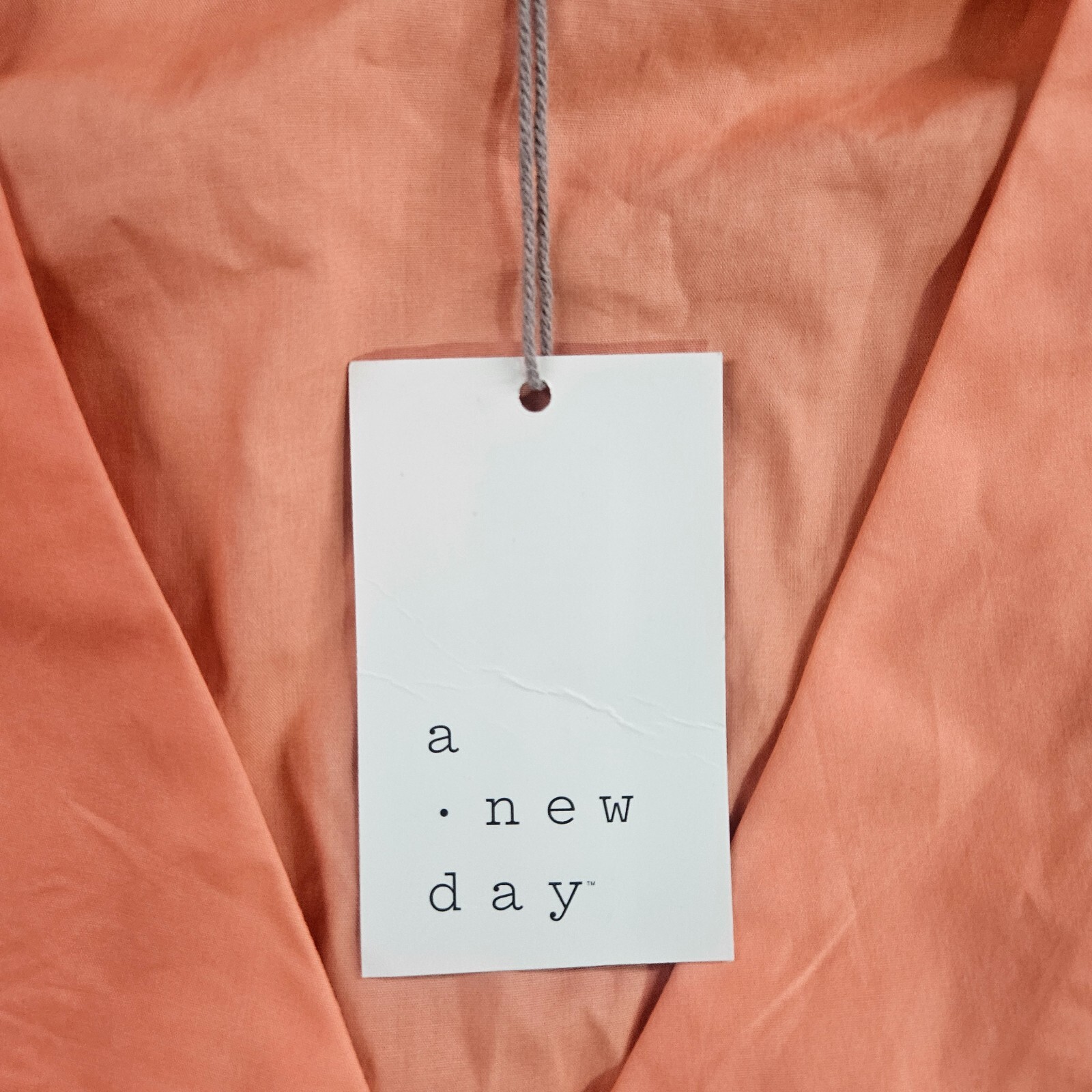 NWT A New Day Wrap Top Women Large Peach Cottton 3/4 Sleeve – L – NEW