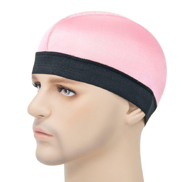 Solid Color Hip hop doorag Dome Wave Cap Stocking Caps Wide elastic band