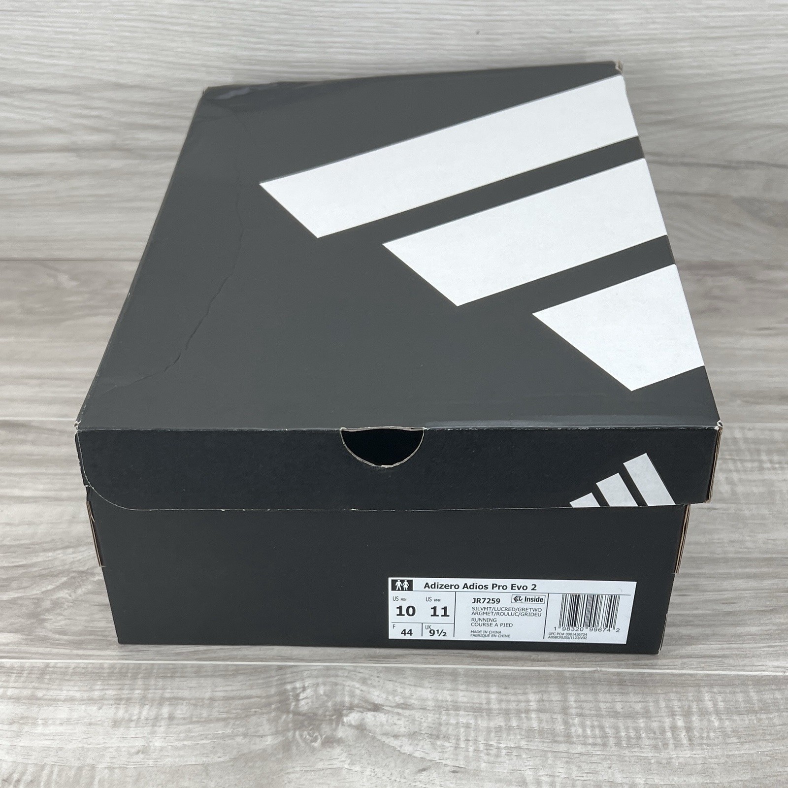 Size 10 – adidas Adizero Adios Pro Evo 2 Silver JR7259 Brand New DS