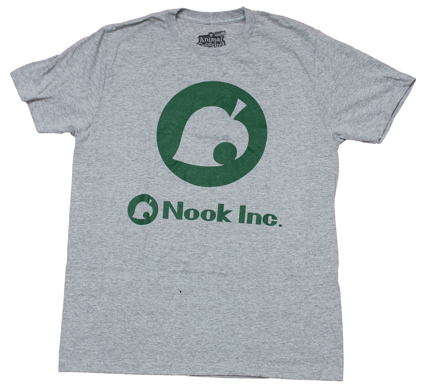 Animal Crossing Mens T-Shirt – Nook Inc Green Circle Logo