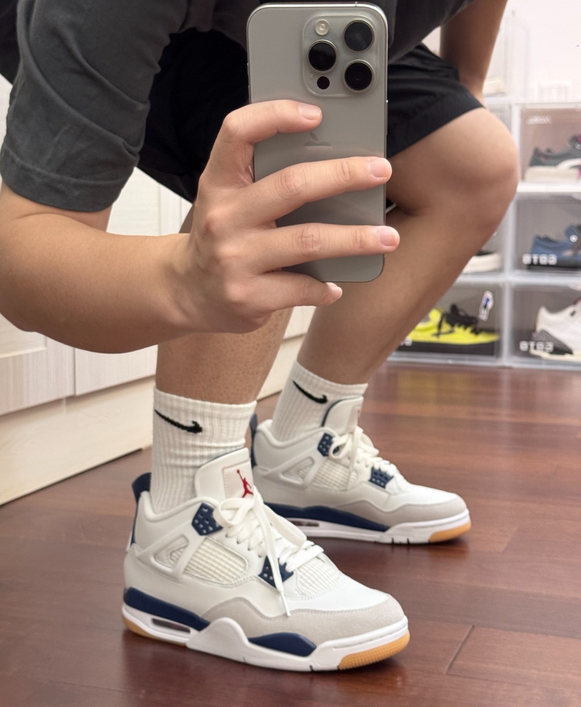 Jordan 4 Retro SB “Navy Blue” Men’s Mid Top Basketball Shoes Size 7-12