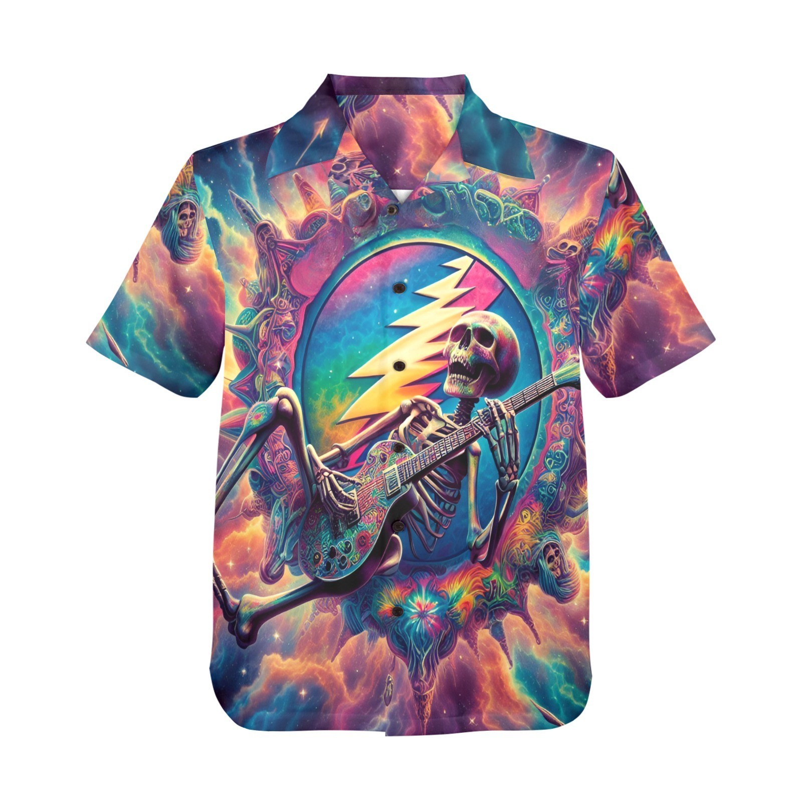Hawaiian Button Shirt. 70’s Rock Music. Grateful Dead