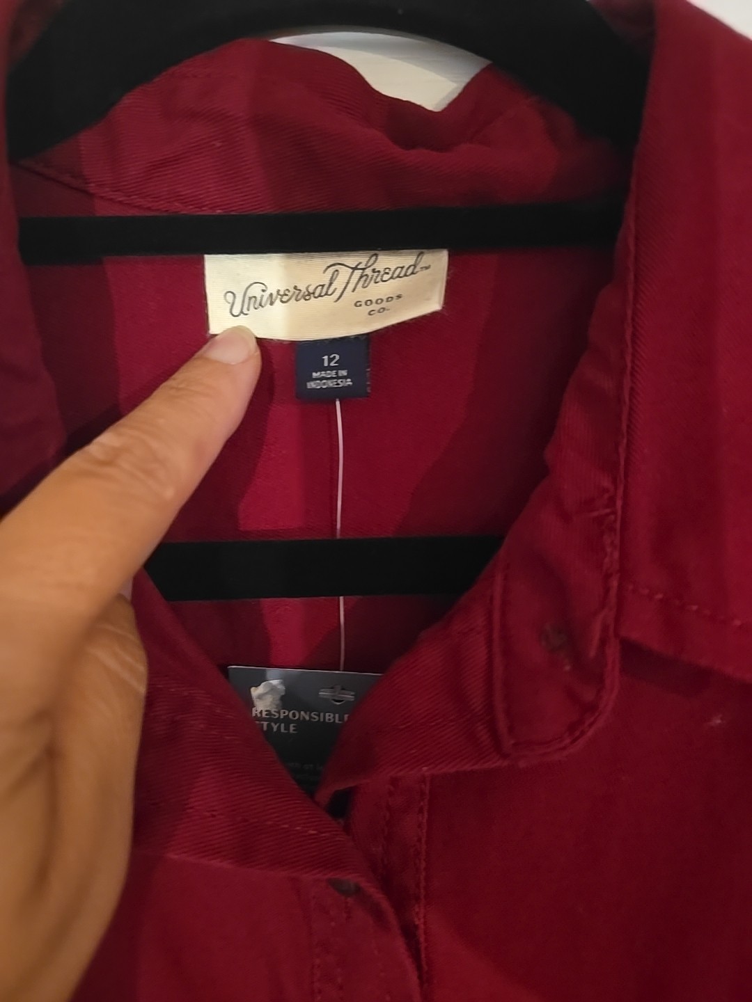 NWT Universal Thread Burgandy Red Cotton 1pc Womans Jumpsuit 2,4,6,8,10,12,14,16