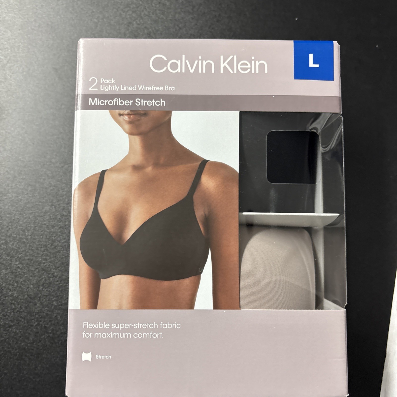 Calvin Klein Lightly Lined Microfiber Stretch Bra 2 Pack