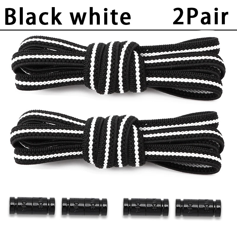 No Tie Elastic Shoelaces Without Tying Sports Shoe Laces for Sneakers Colorful C