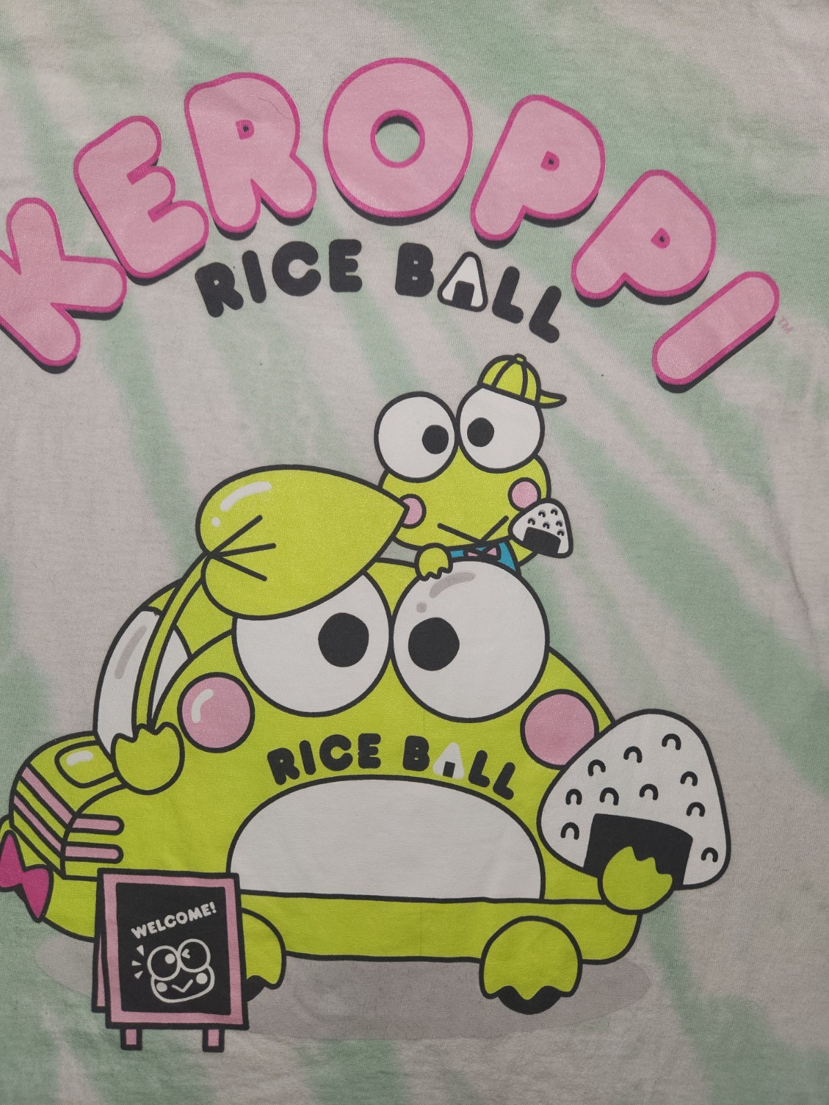Sanrio Keroppi T-Shirt Adult Size Small Tie Dye 100% Cotton