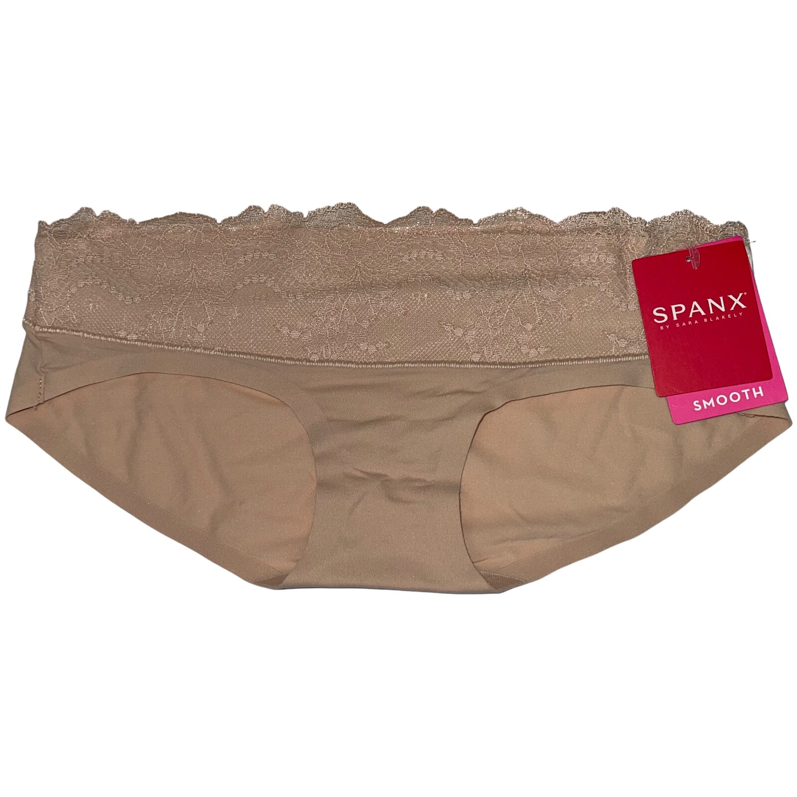 Spanx Panty Hipster Lace Waist Smooth Soft Microfiber Undie-Tectable FP2215 HTF
