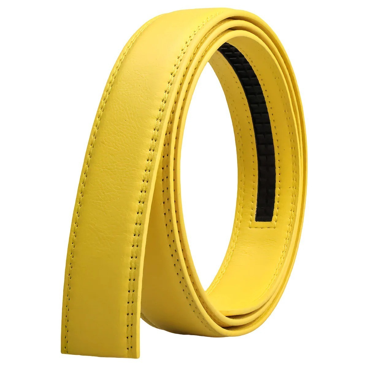 Luxury Men’s Automatic Buckle Belt Ratchet Strap Black Brown Leather Strap Jeans