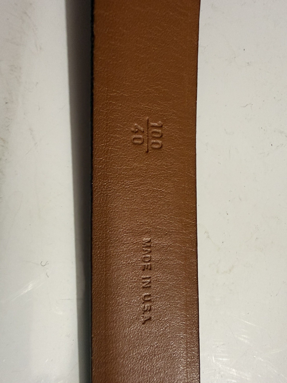 Allen Edmonds Triple Braid Brown Belt Calfskin Leather 28006 Size 40 Made In USA