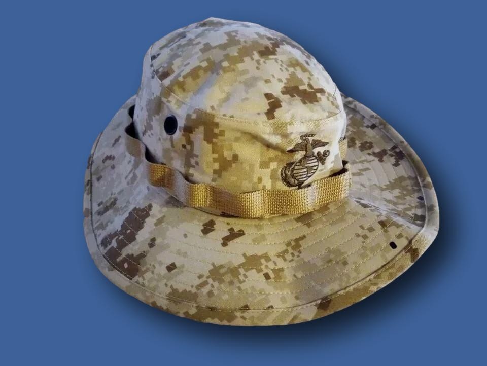 MARINE CORPS BOONIE HAT USMC DIGITAL DESERT MARPAT CAMOUFLAGE USA MADE M-L-XL