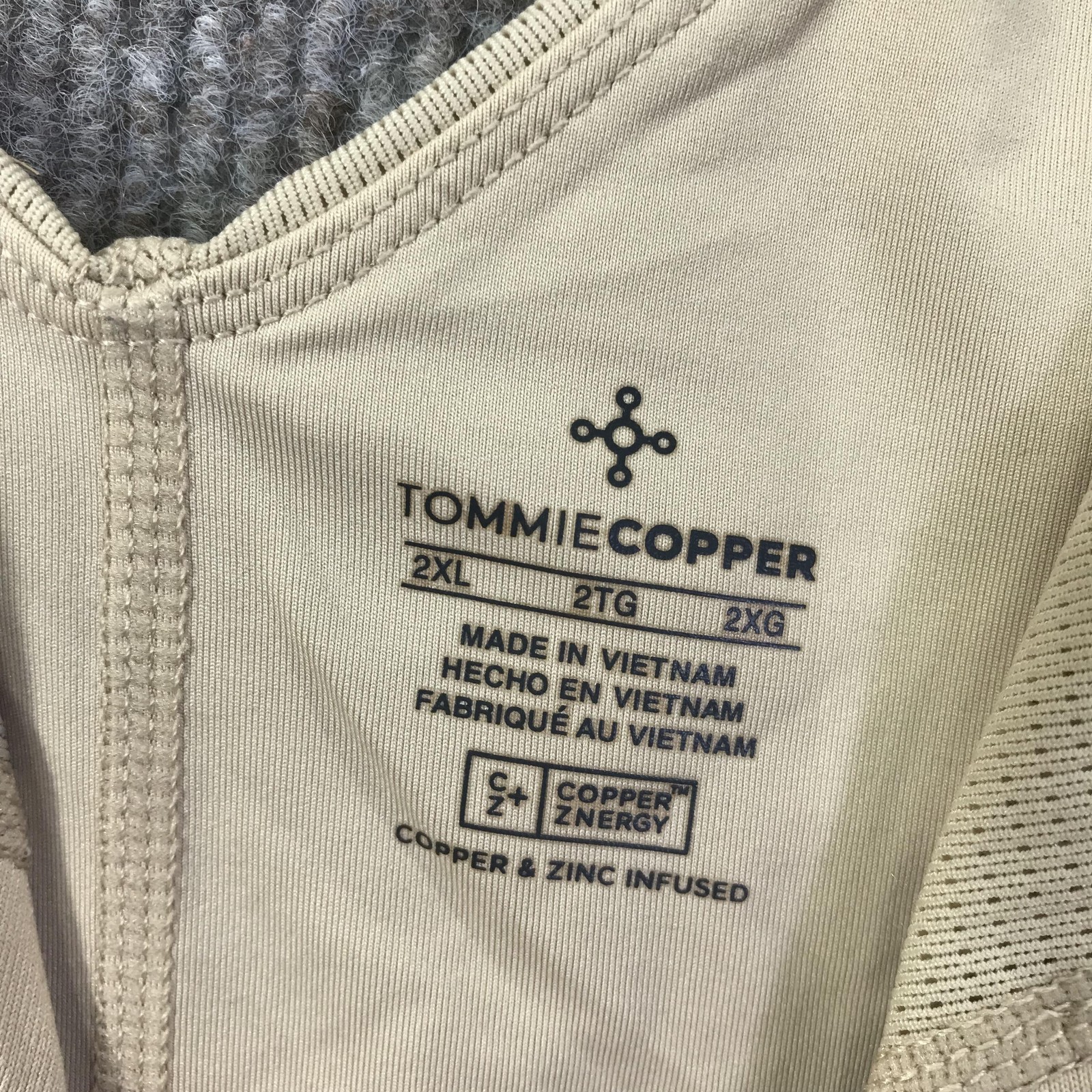 Tommie Copper Sports Bra Womens 2XL Shoulder Support Activewear Gym Comfort Fitn
