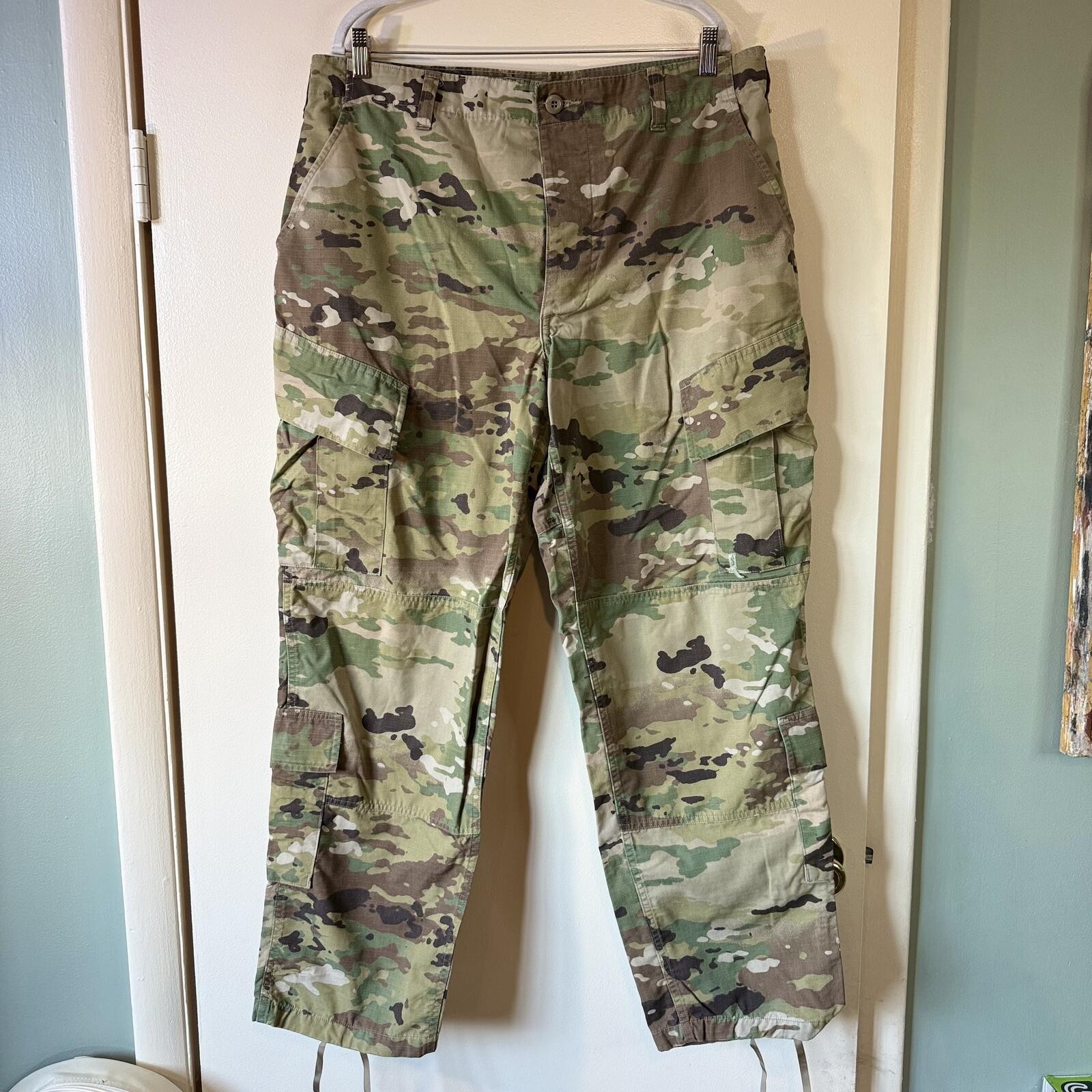 US Army OCP Multicam Combat Cargo Pants Large Regular Ripstop Military Tactical