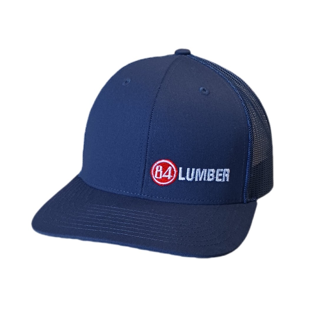 84 Lumber Mens Hat Cap Adjustable Snapback Blue Breathable Mesh Richardson