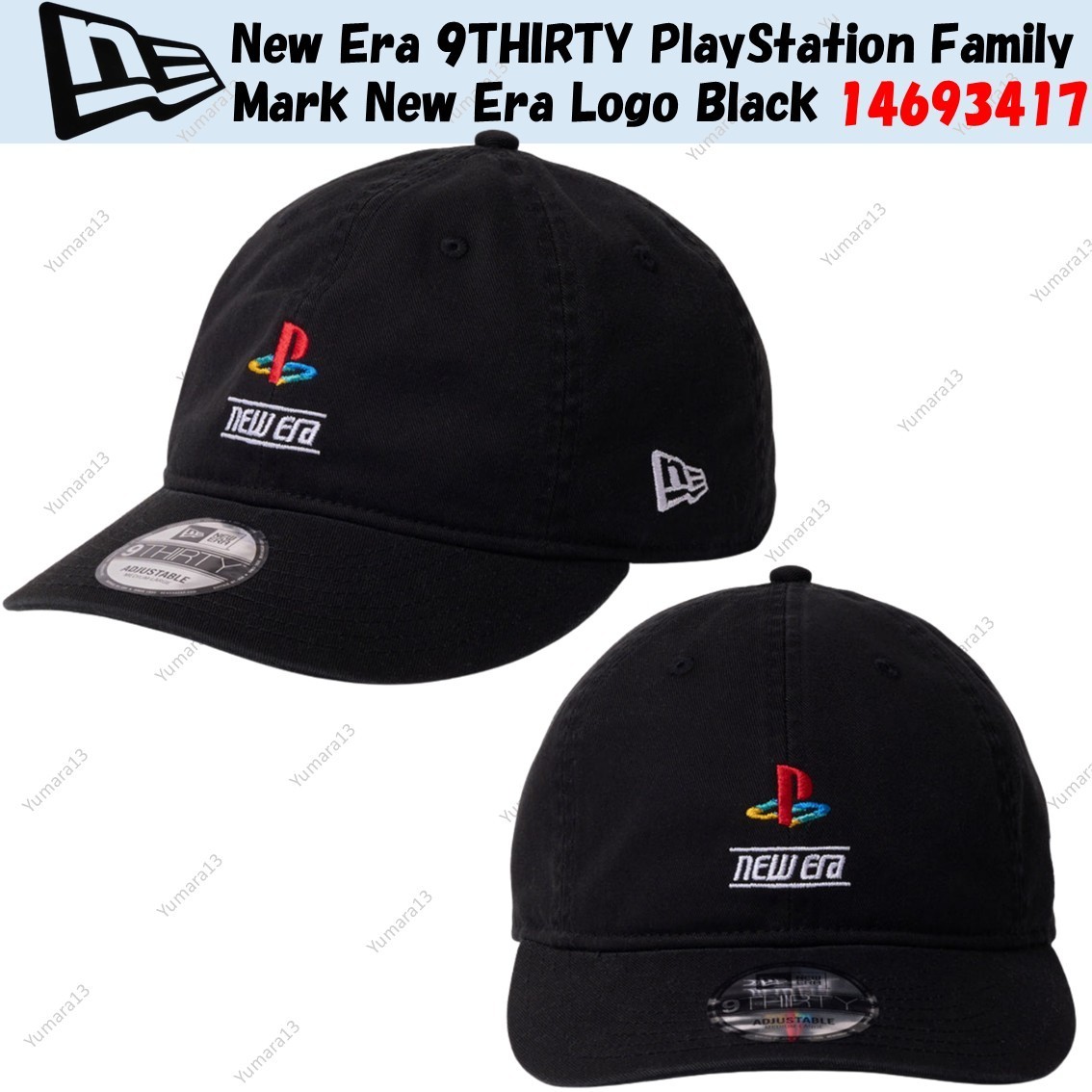 New Era 9THIRTY PlayStation Family Mark New Era Logo Black 14693417