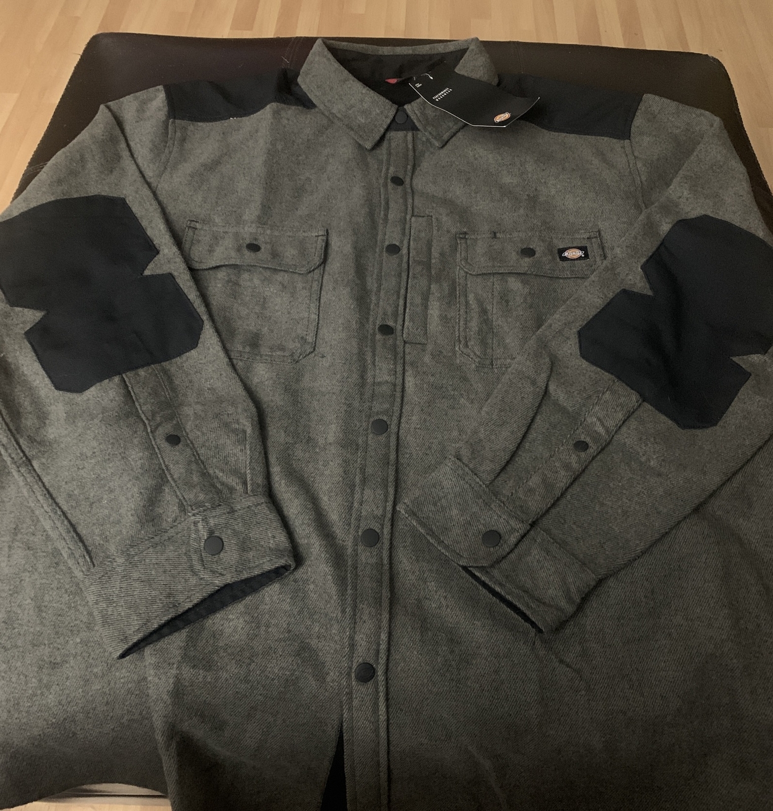NWT Dickies Performance Workwear Shirt Jacket Big&Tall Size 3XL Gray Cotton C2